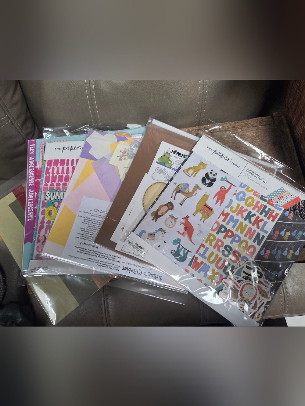 Lot of 6 New Scrapbook Papercrafting Kits Mixed Themes & Brands See Pics ~ B1K